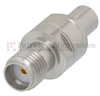 SMA Female (Jack) to SMP Male (Plug) Limited Detent Adapter, Passivated Stainless Steel Body, 1.3 VSWR - FMAD1007 - Fairview Microwave Inc.