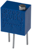 Trimmer Potentiometer, 5Kohm 12Turn Through Hole; Trimpot Type Bourns - 01F8941 - Newark, An Avnet Company