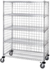 3 Sided Cart W/enclosure Panel, 5Shelves; Height Quantum Storage - 42AC5186 - Newark, An Avnet Company