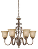 27126-BBZ Mid. Chandeliers-Glass Up - 604912 - Capital Lighting, Inc.