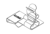 EMC Shield Clamps for 10 × 3 mm Bus Bar, Pluggable- with or without Integrated Strain Relief - 36788.21 - icotek Corp