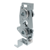 Rotary Push-to-Close Latch, Large Size, Single Stage, Bottom with bracket, 1/4-20 Thread, Steel, Zinc Plate, Bright Chromate, Bright -- R4-30-11-503-10