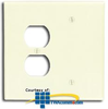 Leviton 2-Gang 1-Duplex 1-Blank Device Combination.. - 86108 - TelephoneStuff.com