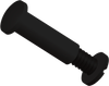 2 inch Standard Unslotted Post and Screw, HDPE, Black - APPS2502000UB - ARKPLAS