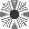 254mm Wire Form Fan Guard, Black E.D. Finish - 08127-02 - Qualtek Electronics Corp.