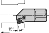 Square Negative Rake 15° Lead - Style K for Carbide Inserts - Greenleaf Corporation