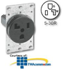 Leviton 30Amp Flush Mount Receptacle - 5371 - TelephoneStuff.com
