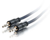 75ft Plenum-Rated 3.5mm Stereo Audio Cable with Low Profile Connectors - 2221-40522-075 - Quiktron, Inc.