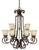 3582CB-287 Large Chandeliers-Glass Shade - 431411 - Capital Lighting, Inc.