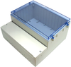 Dual Compartment Enclosure, Abs, Gry/clr; Enclosure Type Multicomp Pro - 99AC4120 - Newark, An Avnet Company