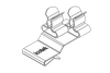 EMC Shield Clamps for Metal Sheet Edges, Pluggable- with or without Integrated Strain Relief - 36780.22 - icotek Corp