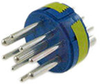 connector comp,insert only,size 24,blueinsul,2 #4 solder cup pin contact - 70141496 - Allied Electronics, Inc.