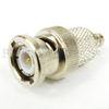 SSMB Male (Plug) to BNC Male (Plug) Adapter, Nickel Plated Brass Body, 1.3 VSWR - SM2082 - Fairview Microwave Inc.