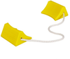 Roped Pair Aviation Wheel Chocks for Small Aircraft, Yellow - AC201 -- AC201