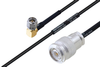 MIL-DTL-17 SMA Male Right Angle to TNC Male Cable 24 Inch Length Using M17/119-RG174 Coax - PE3M0112-24 - Pasternack