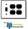 Leviton 3-Gang 1-Toggle 2-Duplex Oversized Combination.. - 84147-40 - TelephoneStuff.com