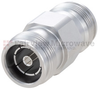 Low PIM 4.3-10 Female (Jack) to 4.3-10 Female (Jack) Adapter, Tri-Metal Plated Brass Body, 1.25 VSWR - FMAD1164 - Fairview Microwave Inc.