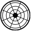 150mm Plastic Fan Filter Retainer - 09650-R - Qualtek Electronics Corp.