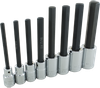 8 Pieces Extra Long SAE Hex Head SAE Socket Set - DW24XLS - Gray Tools Canada Inc.