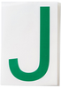 ToughStripe Die-Cut Green Letter J - 121748 - Brady Corporation