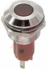 Indicator,Pnl-Mnt;LED 19MM 24VAC/DC FLTRED,BRIGHT CHROME,1/2 WAVE RECTIFIER - 70011670 - Allied Electronics, Inc.