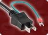 JIS 8303 JAPAN WITH GROUND LEAD to IEC-60320-C13 HOME // Power Cords // International Power Cords // Japan/Taiwan Power Cords - 2017.098 - Quail Electronics