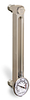 Aluminum Liquid Level Gage with Dial Thermometer, 8” Centerline, 3/8