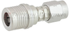 Snap-On QMA Male (Plug) to SMA Male (Plug) Adapter, Tri-Metal Plated Brass Body, 1.18 VSWR - FMAD1053 - Fairview Microwave Inc.