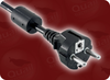 CEE 7/7 EURO SCHUKO WITH FERRITE to IEC-60320-C13 WITH FERRITE HOME // Power Cords // International Power Cords // Europe Power Cords -- 8509.098F