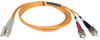 Duplex Multimode 50/125 Fiber Patch Cable (LC/ST), 2M (6-ft.) -- N518-02M - Image