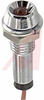 Indicator,Pnl-Mnt;LED, Panel Front Mount, T-1, Red, 12 Volt, 6 Inch Wire Leads - 70015599 - Allied Electronics, Inc.