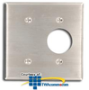 Leviton 2-Gang 1-Blank1-Single 1.406" Dia. Strap.. - 84085-40 - TelephoneStuff.com