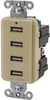 Connector, 4Port Usb, Rcpt, 125V; Product Range Hubbell Wiring Devices - 49X0289 - Newark, An Avnet Company
