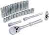 26 Pieces 6 Point Standard & Deep Metric Socket Set - 29026 - Gray Tools Canada Inc.