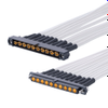 10 Pos. Male-Female SIL 12 AWG Cable Assembly, Jackscrews -- M80-MP135-10-XXXX-25AF1 - Image