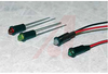 Indicator, LED Snap-In Panel Mount, .156 Mounting Hole, 6 IN. Leads, 2V, Yellow - 70081803 - Allied Electronics, Inc.
