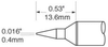OKi SFV-CNL04 Conical Tip 0.4 mm x 13.6 mm - SFV-CNL04 - Ellsworth Adhesives