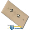 Suttle Voice/Video Combination Wallplate with 2 F-Type.. - 2-2020 - TelephoneStuff.com