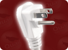 NEMA 5-15P DOWN ANGLE WHITE to NEMA 5-15R x 3 TRIPLE TAP WHITE HOME // Power Cords // North American Power Cords // 3 Conductor Power Cords - 5533.180 - Quail Electronics