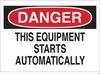 Machine & Operational Sign - 23040 - Brady Corporation