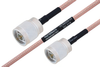 MIL-DTL-17 N Male to N Male Cable 18 Inch Length Using M17/60-RG142 Coax - PE3M0008-18 - Pasternack