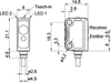 Diffuse laser sensor with background suppression -- FT 10-RLH-PS-KM4 - Image