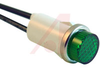 Indicator,Pnl-Mnt;Neon;Green;0.500 In;105-125 VAC;Lens,High Hat;22AWG Wire Leads - 70117762 - Allied Electronics, Inc.