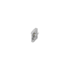 McCoy Star Entry Door Latch, Nova Handle, Privacy Knob, Left Hand Out, 28 - 37mm  Door Thickness, Chrome with Diamond Brass Accent - MA-07-451-01-140 - Southco