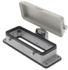 Standard, Rectangular Base, Bulkhead mount, size 104.27, 4 Pegs & plastic cover - CHI-24CP - Mencom Corporation