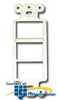 Siemon 4-Port MAX Mounting Frame - MX-D4F-15E-02 - TelephoneStuff.com