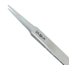 Excelta Two Star Utility Tweezers 2A-SA-PI - Stainless Steel Straight Tapered Flat Point Tip - 4 3/4 in Length - EXCELTA 2A-SA-PI - R. S. Hughes Company, Inc.