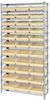 Wire Shelving, 12Shelves, 33Bins, Ivory; Shelving Unit Type Quantum Storage - 44AC8106 - Newark, An Avnet Company