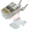 Connector, Shielded, 8x8, plug, with strain relief - 70126490 - Allied Electronics, Inc.