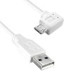 Usb 2.0 A Male To Usb 2.0 Micro B Male Right Angled, 10Ft Length, 480Mbps, White Color Rohs Compliant Qualtek Electronics - 97AC8913 - Newark, An Avnet Company